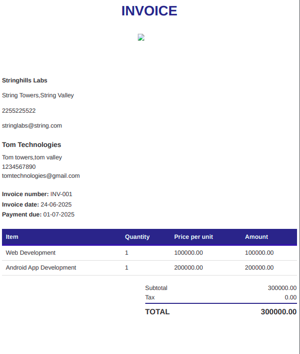 Royal Blue Non Taxable